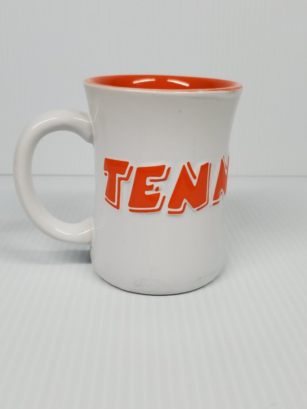 Ceramic Tennessee Volunteers Colored Coffee Mug Orange and White